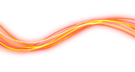 Energy Speed Light Stream on transparent background