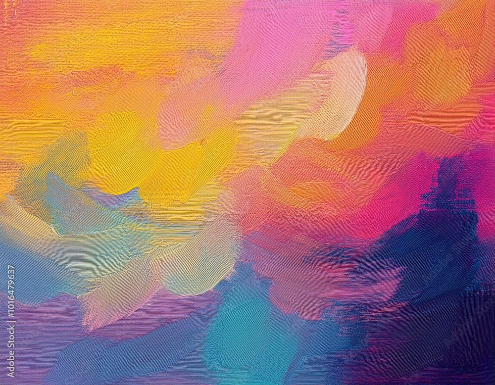 Poster abstract background on canvas texture