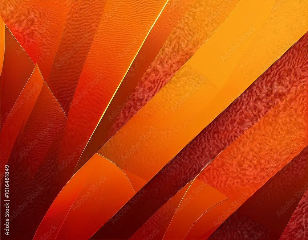 Poster burnt orange autumn background design with lines and angles