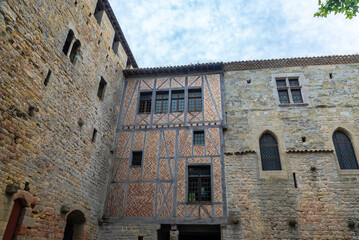 Walled medieval fortress of Cite de Carcassonne, Occitania, France