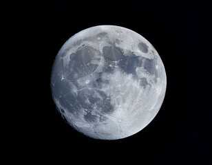 Full moon closeup