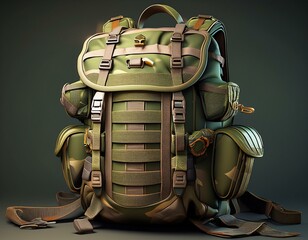 Military style backpack