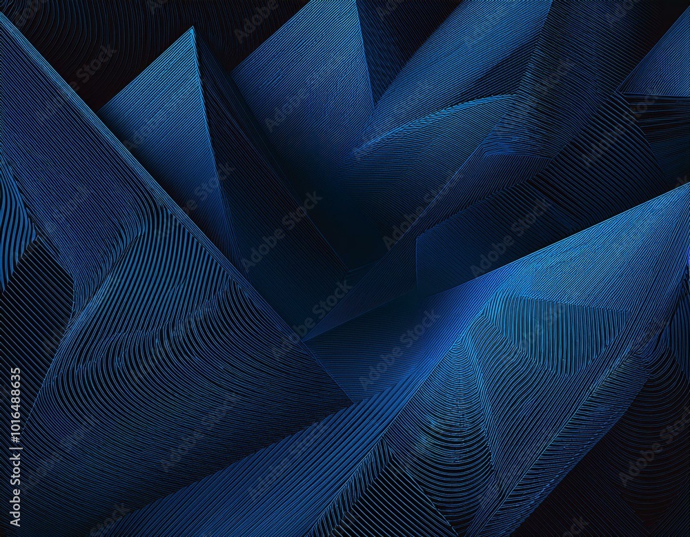 Poster modern black blue abstract background. minimal. color gradient. dark. web banner. geometric shape. 3