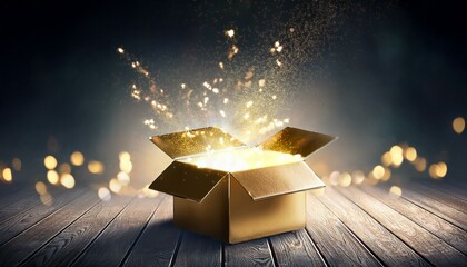 Open gift box