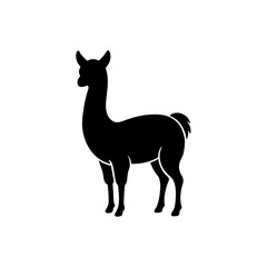 llama silhouette vector 