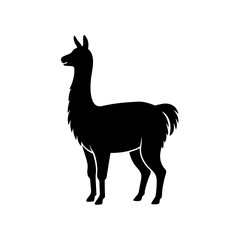 llama silhouette vector 