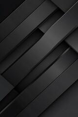 Fototapeta premium Gray and Black Abstract Background with Diagonal Geometric Shapes, Offering a Sleek and Dynamic Composition that Enhances Modern Minimalist Aesthetics.