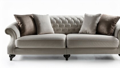 Fototapeta premium Sofa isolated on white background