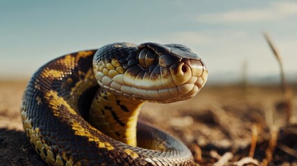 Obraz premium Snake, Lizard, Venom, Cobra, Teeth, Wildlife, Venomous Animals, Fangs, Scales
