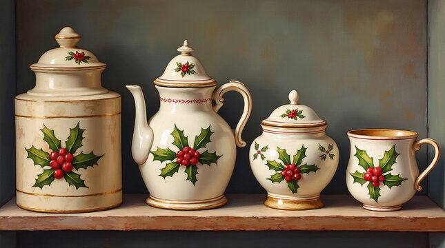 크리스마스 찻잔