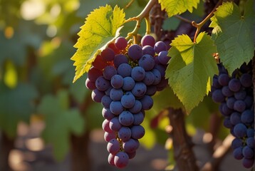Obraz premium photo of grapes in nature