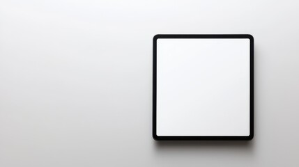 Isolated Tablet Computer with Blank White Screen