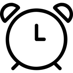 Simple vector icon alarm clock