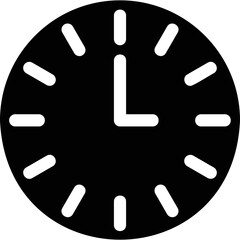 Simple vector icon billboard, current time