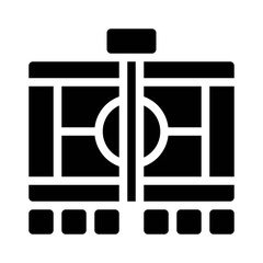 tennis court glyph icon