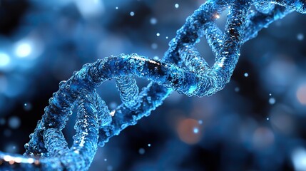 dna double helix structure representing genomics and genetic research.create by F.a