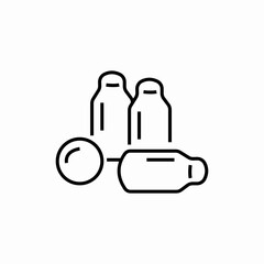 bowling ball icon sign vector