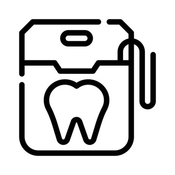 recommend clip art: Dental Floss line icon
