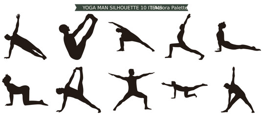Yoga Man Silhouette