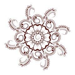 tattoo mehndi mandala flower arts