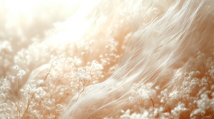 Obraz premium fluff background,neutral colors and aesthetic structure minimalism style,beige texture natural neutral and pastel colors for simple wallpaper,fragile elements.illustration
