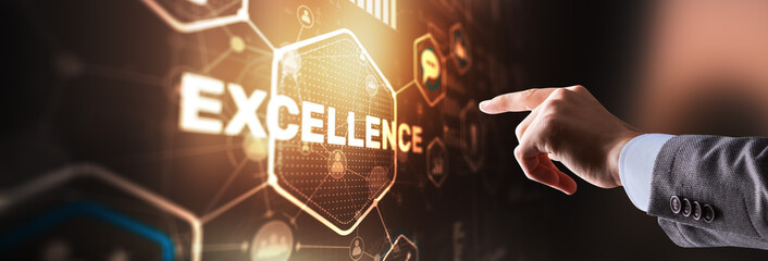 Business Excellence concept. Pursuit of excellence 2024