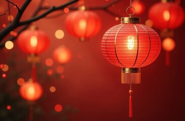Chinese lantern ornament decorations for Mid Autumn Festival celebration of luck, health, happiness
and prosperity in Singapore. Generative AI tools