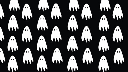 Ghost seamless pattern Halloween