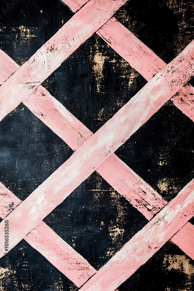 Poster dynamic pink and black abstract geometric background featuring bold diagonal shapes, creating a visu
