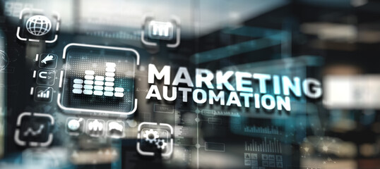 Marketing automation. Marketing Strategy. Planning Strategy Concept