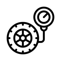 Tire Pressure Gauge line icon