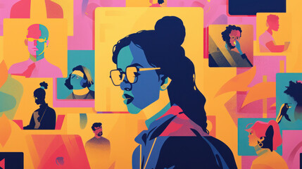 A project manager coordinating work between remote team members and freelancers, ensuring smooth communication and task delivery.