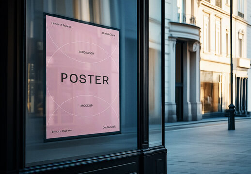 Store Window Mockup With Generative AI