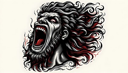 Dark Gothic Tattoo Designs – Skulls, Roses, and Horror-Themed Illustrations in Red and Black