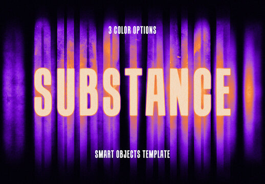 Vanishing Text Effect Mockup