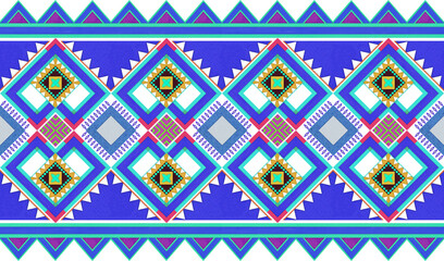 seamless colorful Plasticine textile wrapping paper border background art shape sqare and triangle