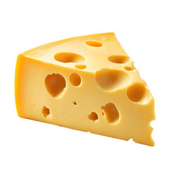 piece of cheese isolated on white background