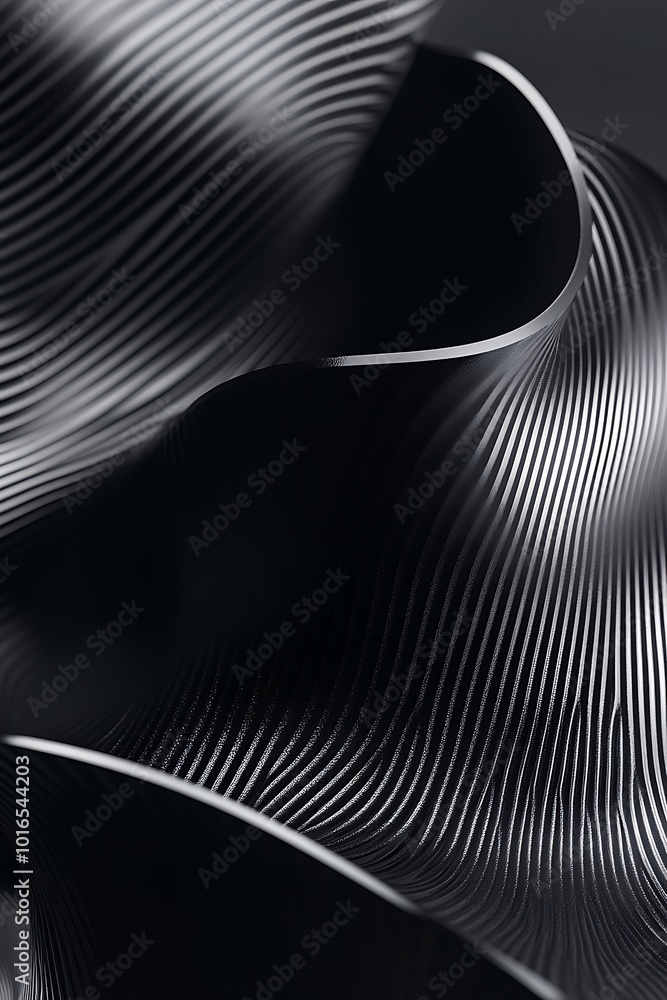 Poster elegant silver and black abstract geometric background featuring sleek diagonal shapes, creating a m