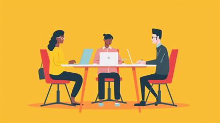 A remote team in an emerging market discussing strategies for scaling their business, leveraging remote work tools to access global clients.