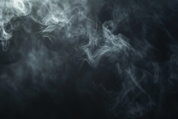 Soft mist backgrounds black smoke.