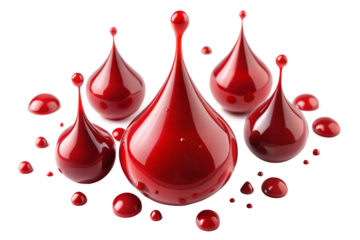 red drop of blood