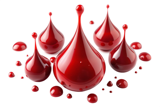 red drop of blood