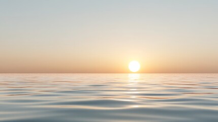 A beautiful sunset over calm, still waters, symbolizing the ending of a peaceful day