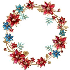 PNG Paper craft ornament frame graphics pattern art isolated on white background