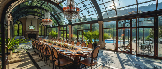 Grazebo Interior Dinning Room