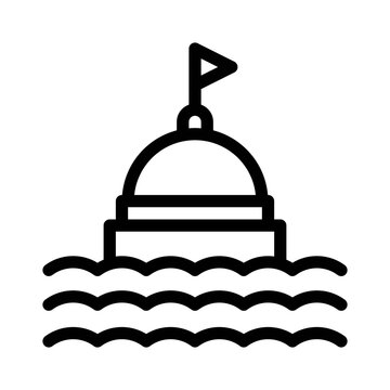 recommend clip art: Buoy line icon