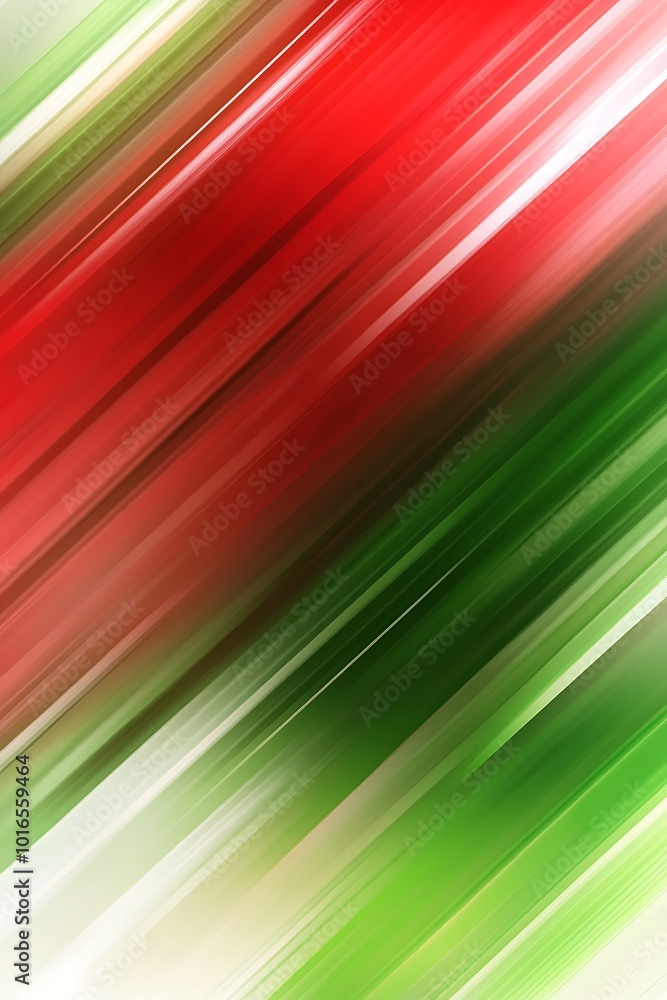 Poster colorful abstract geometric background in green and red, showcasing diagonal shapes and unique patte