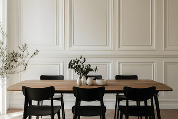 Fototapeta premium 3d illustration rendering of the room and apartment . interior design 3D rendering.reception in a modern living room and dining room .