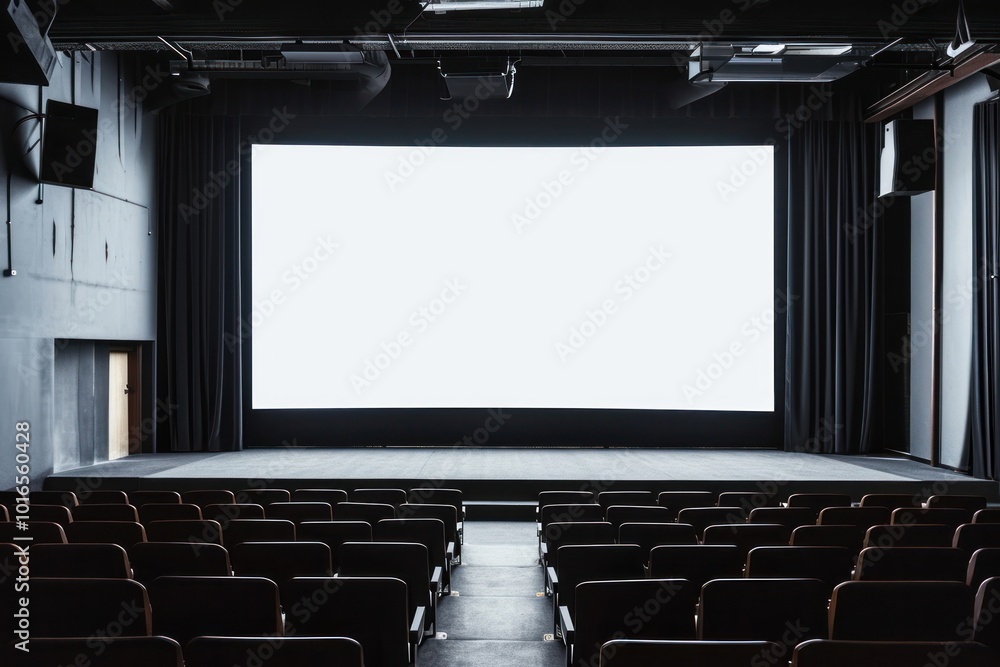 Poster font of cinema building architecture electronics.