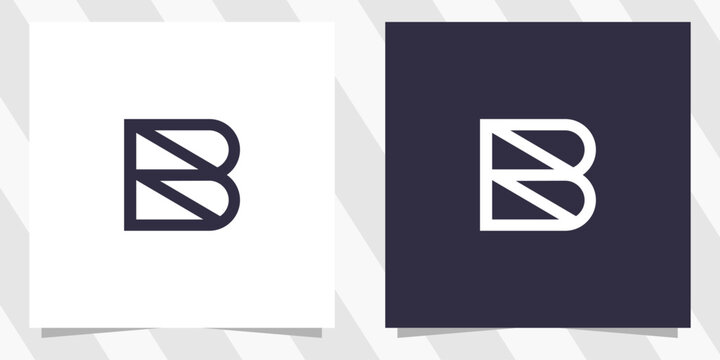 Letter bz zb logo design vector